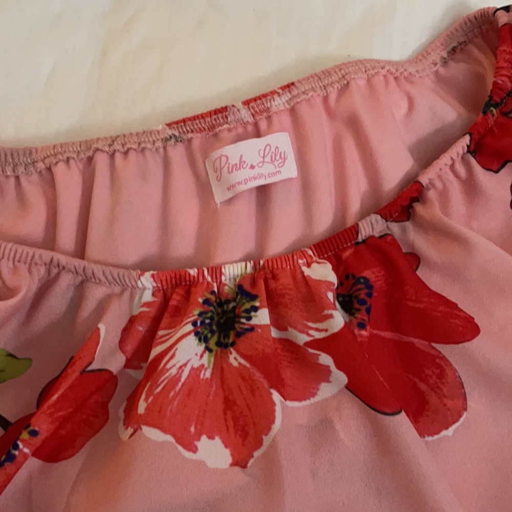 Pink Lily romper size small - Picture 3 of 5